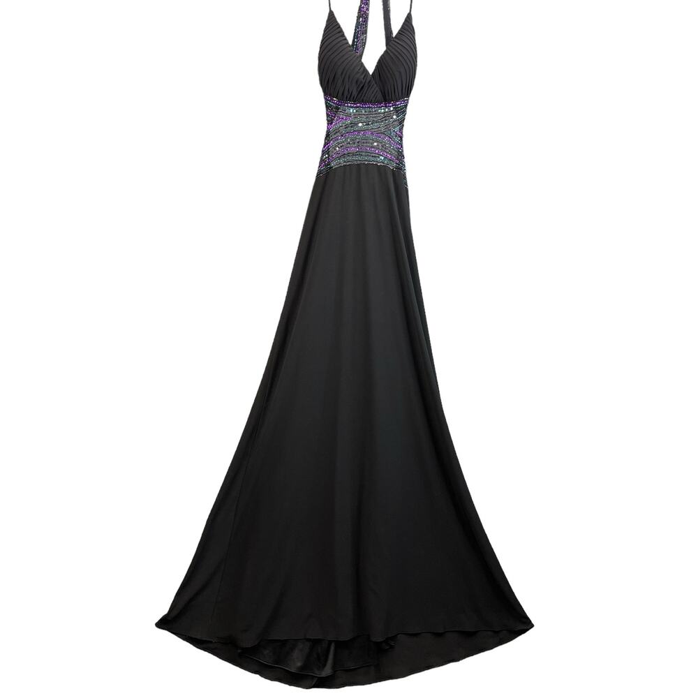 Betsy & Adam Women Dress Size 6 Sleeveless Maxi Backless - Picture 4 of 12